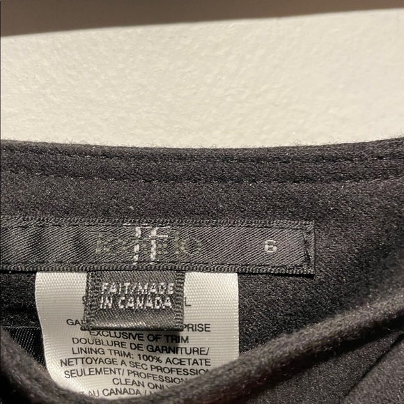 Teenflo Black Wool Blend Tiered Skirt - Picture 2 of 8